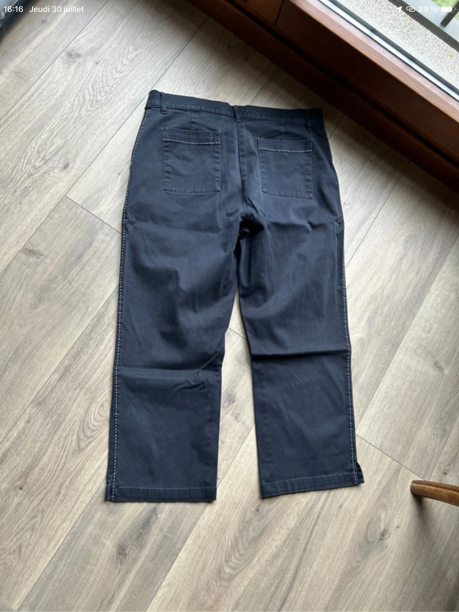 Pantalón corto negro con costura blanca Scenic💕 – photo 4